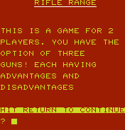 Rifle Range